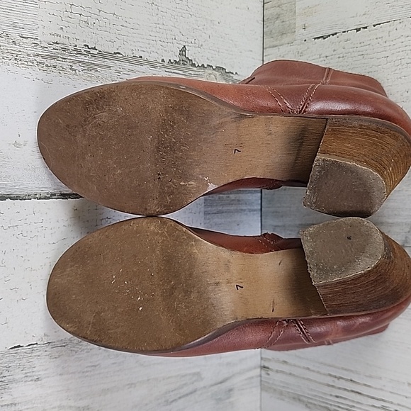 Madewell 1937 Winston Boot Western Style Ankle Bootie boot Size 10 Brown Leather - Picture 4 of 14